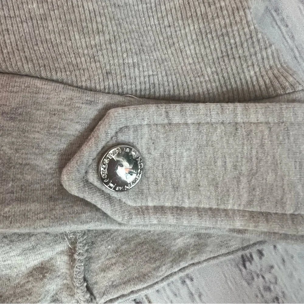 H by Halston Gray Knit Moto Jacket